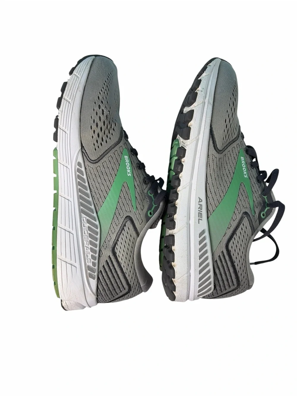 Brooks Ariel 20 Running Shoes Women Size 8.5 Gray Green Comfort Cushion Sneakers
